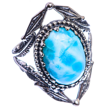 Larimar 925 Sterling Silver Ring Size 7.25