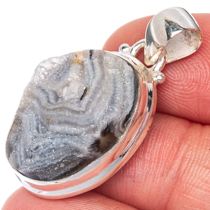 Desert Druzy Pendant 1 3/8" (925 Sterling Silver) P40794