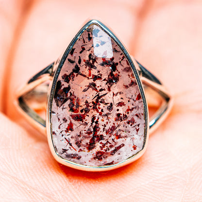 Premium Faceted Lepidocrocite Ring Size 7.5 (.925 Sterling Silver)