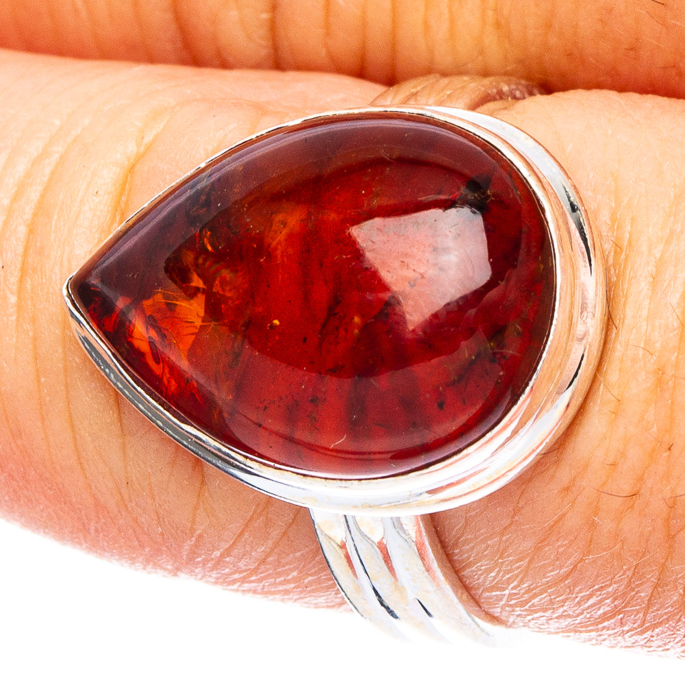Baltic Amber 925 Sterling Silver Ring Size 7.75 (925 Sterling Silver) R6450
