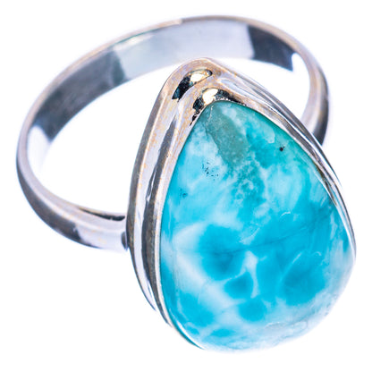Larimar Ring Size 8 (925 Sterling Silver) R2930