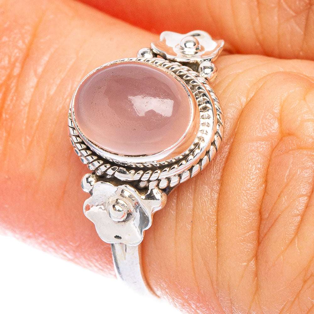 Rose Quartz Dainty Ring Size 5 (925 Sterling Silver) R147065