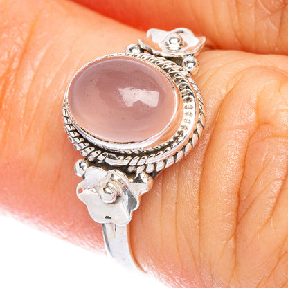 Rose Quartz Dainty Ring Size 5 (925 Sterling Silver) R147065