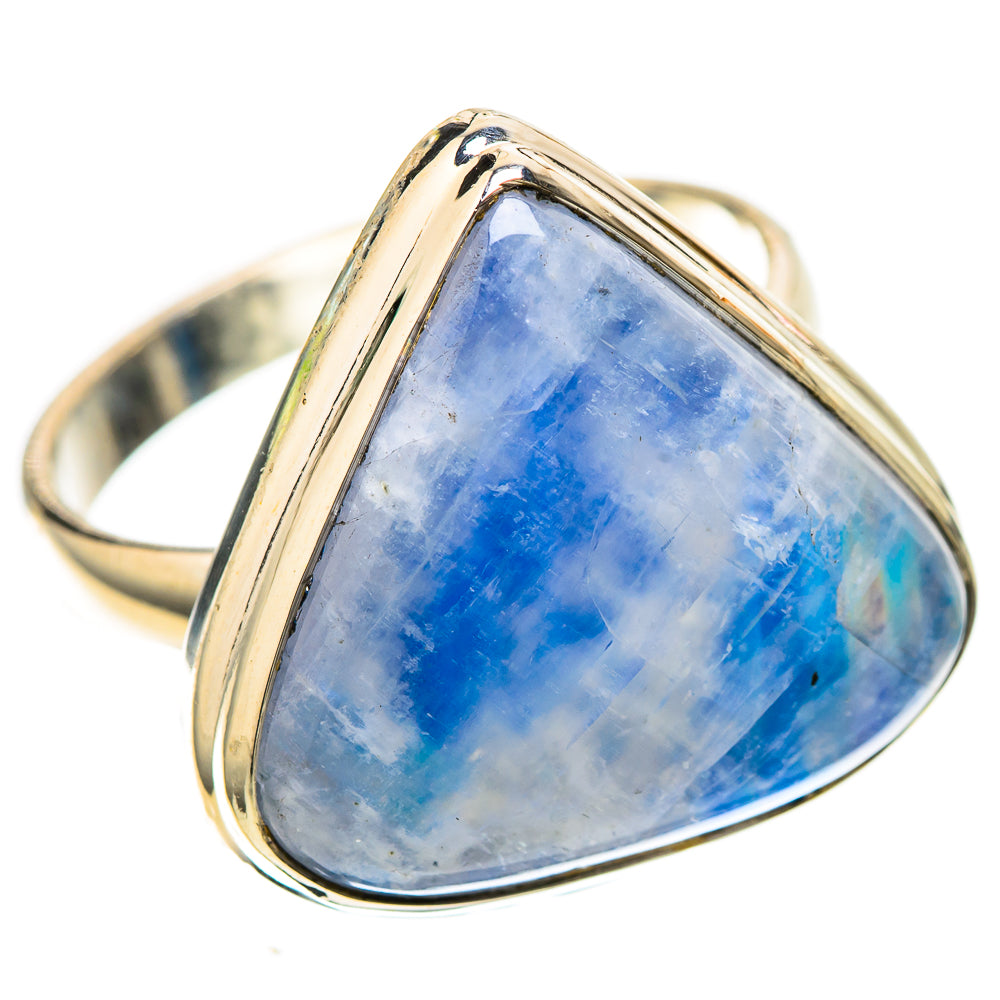 Large Rainbow Moonstone Ring Size 9.5 (925 Sterling Silver) RING138033