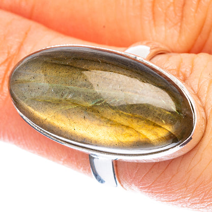 Labradorite Ring Size 6.75 (925 Sterling Silver) R4700