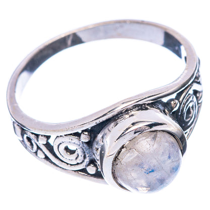Rainbow Moonstone 925 Sterling Silver Ring Size 6.75 (925 Sterling Silver) R5374