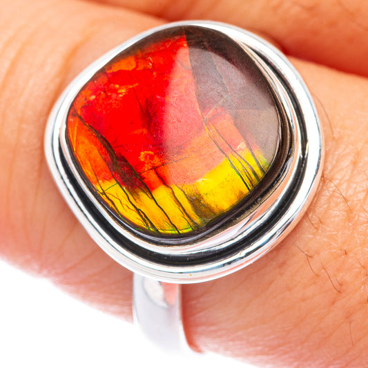 Ammolite Ring Size 9.75 (925 Sterling Silver) R144954