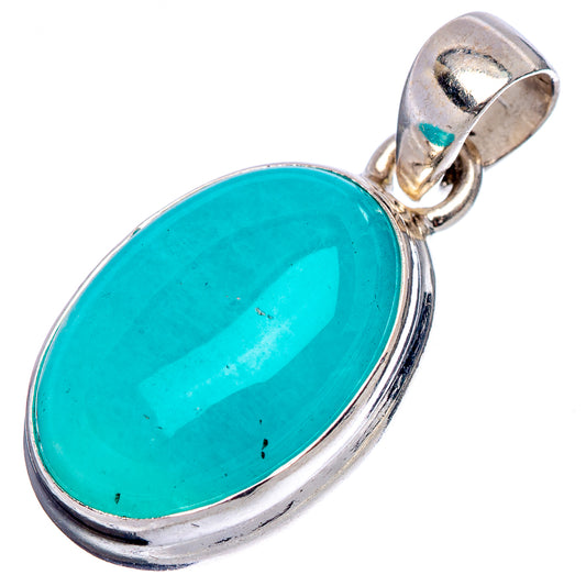 Amazonite Pendant 1 1/8" (.925 Sterling Silver)