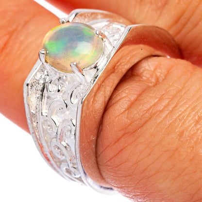 Rare Ethiopian Opal Ring Size 7 (925 Sterling Silver) R146015