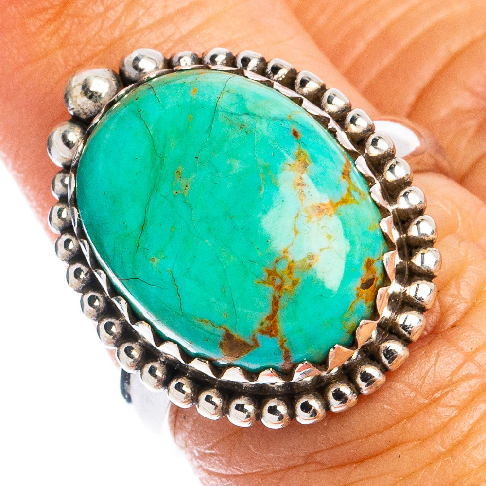Rare Kingman Turquoise Ring Size 6.75 (925 Sterling Silver) R8466