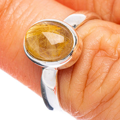 Value Rutilated Quartz Ring Size 6.5 (925 Sterling Silver) R3235