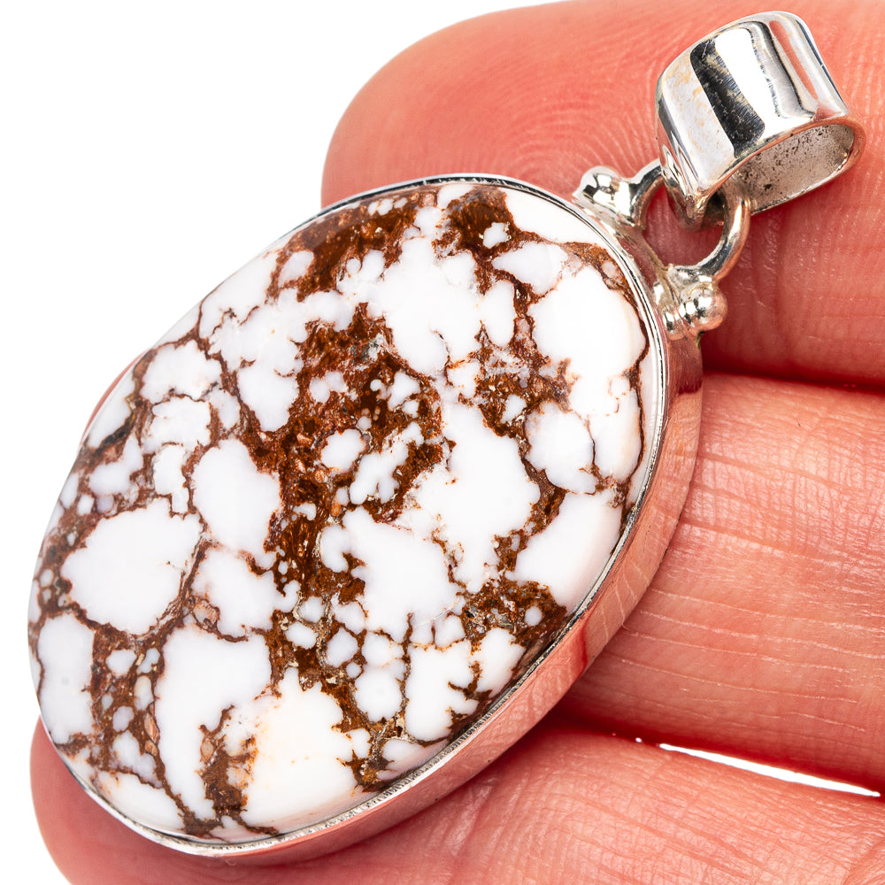 Wild Horse Jasper Pendant 1 3/4" (.925 Sterling Silver)