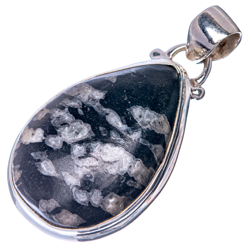 Pinolith Jasper Pendant 1 3/8" (925 Sterling Silver) P40783