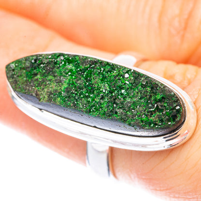 Rare Uvarovite Garnet Ring Size 6 (925 Sterling Silver) R2136