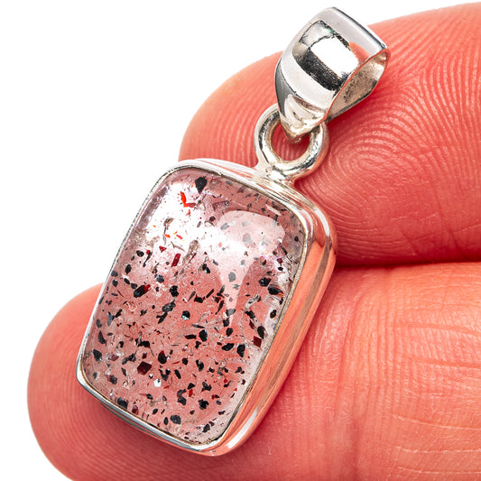 Orire Lucky Quartz Pendant 1 1/8" (.925 Sterling Silver)