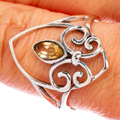 Faceted Citrine Ring Size 10 (925 Sterling Silver) R147157