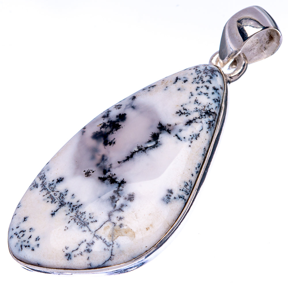 Dendritic Agate Pendant 1 3/4" (925 Sterling Silver) P42875