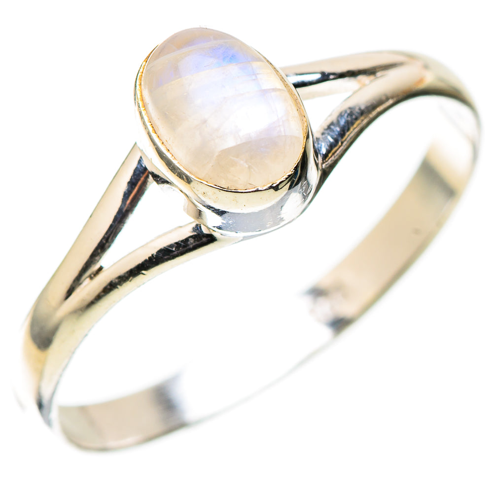 Rainbow Moonstone Dainty Ring Size 8 (925 Sterling Silver) RING138203
