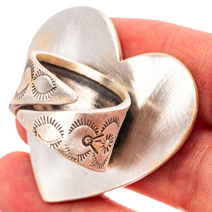 Exclusive Sonoran Gold Turquoise Ring Size 7 Adjustable (.925 Sterling Silver)