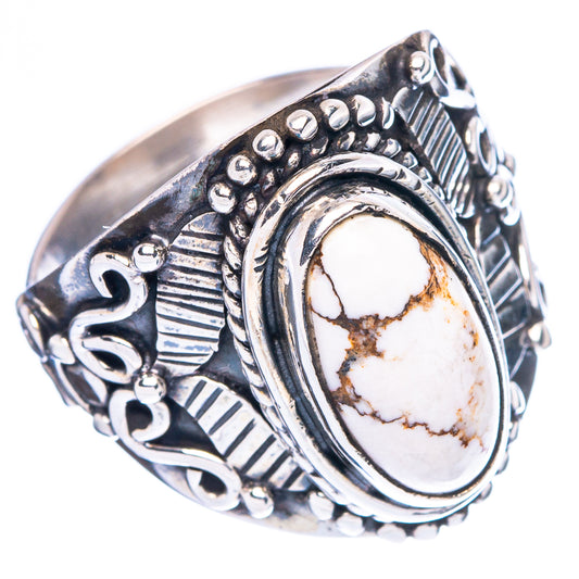 Wild Horse Jasper Ring Size 8 (925 Sterling Silver) R4671