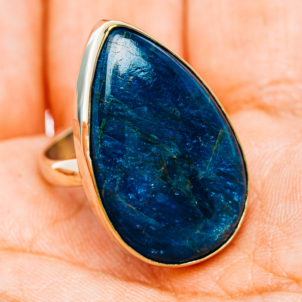 Apatite Ring Size 8.25 (German Silver)