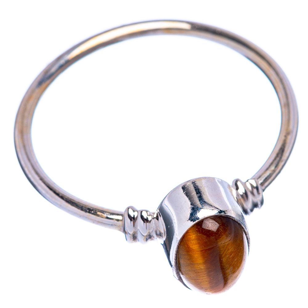 Tiger Eye Dainty Ring Size 6 (925 Sterling Silver) R145617