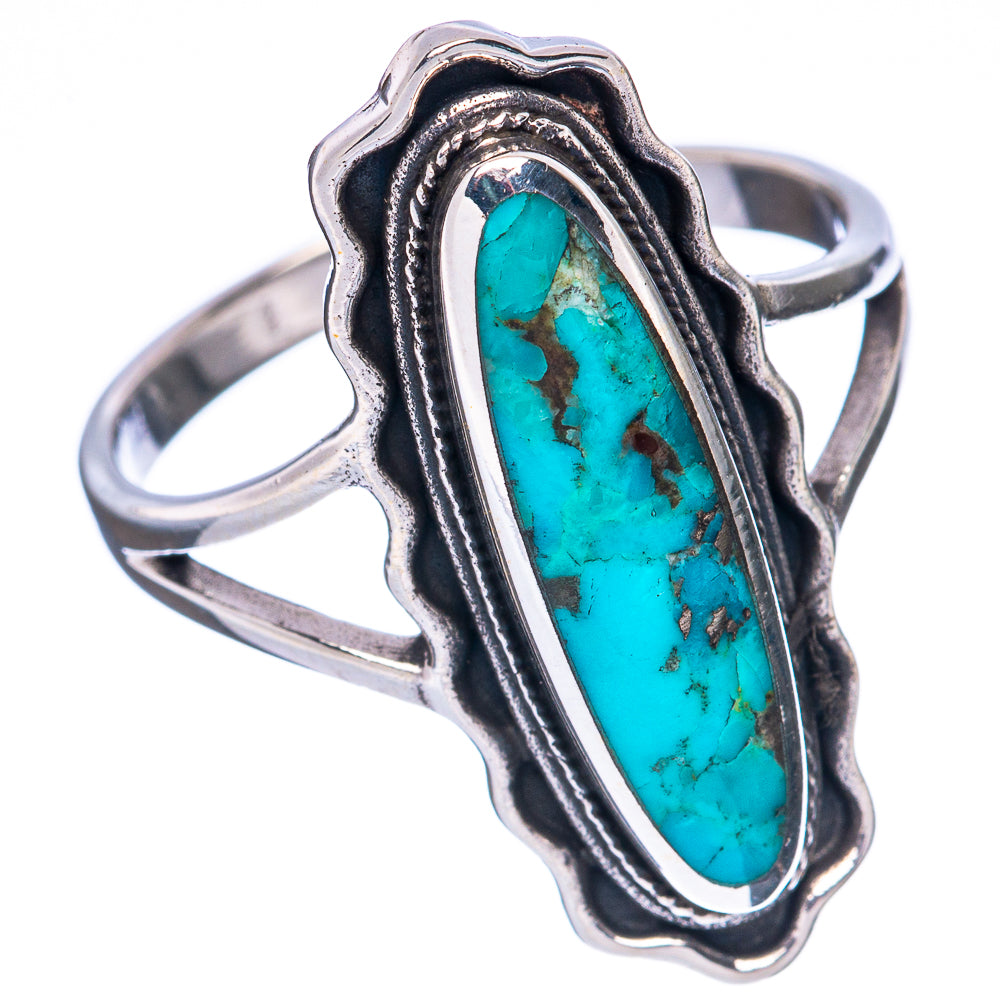 Rare Arizona Turquoise Ring Size 9.5 (925 Sterling Silver) R3092
