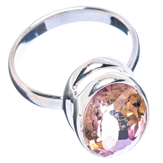 Faceted Ametrine Ring Size 8.25 (925 Sterling Silver) R4798