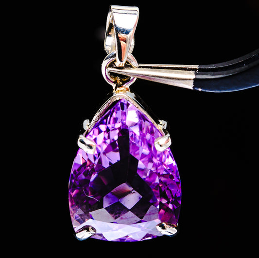 Premium Brazilian Amethyst Pendant 1 1/8" (.925 Sterling Silver)