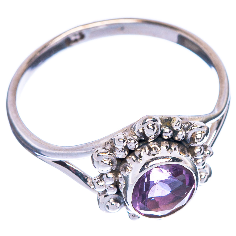 Faceted Amethyst Dainty Ring Size 6.5 (925 Sterling Silver) R1187