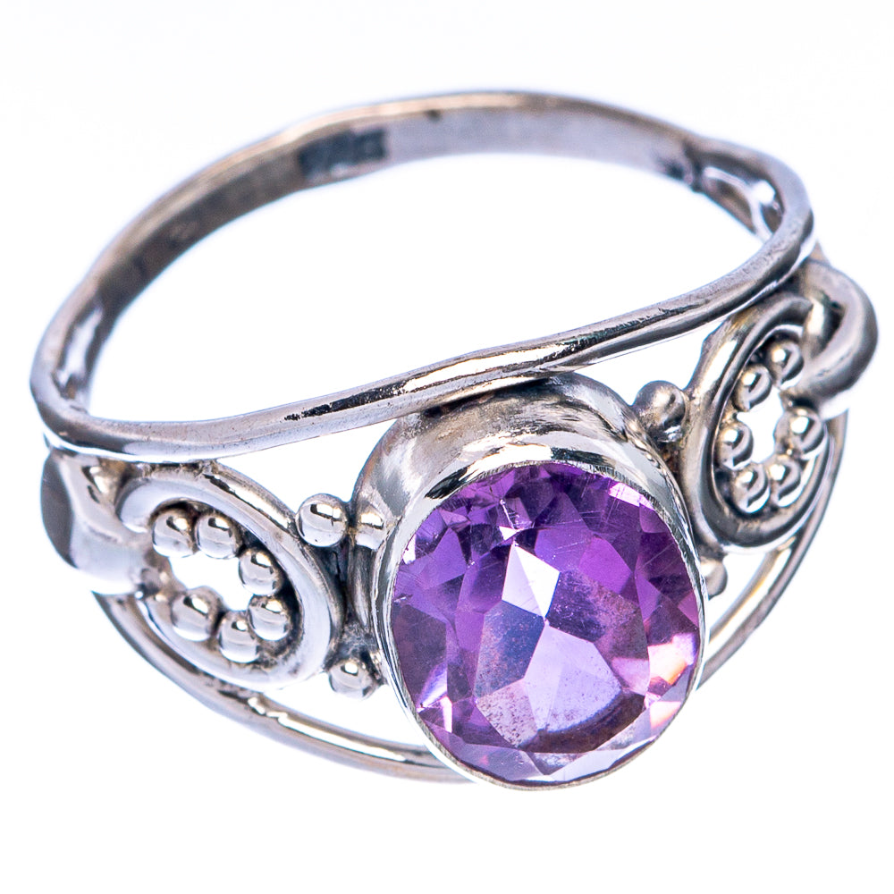 Faceted Amethyst Dainty Ring Size 6.25 (925 Sterling Silver) R145040