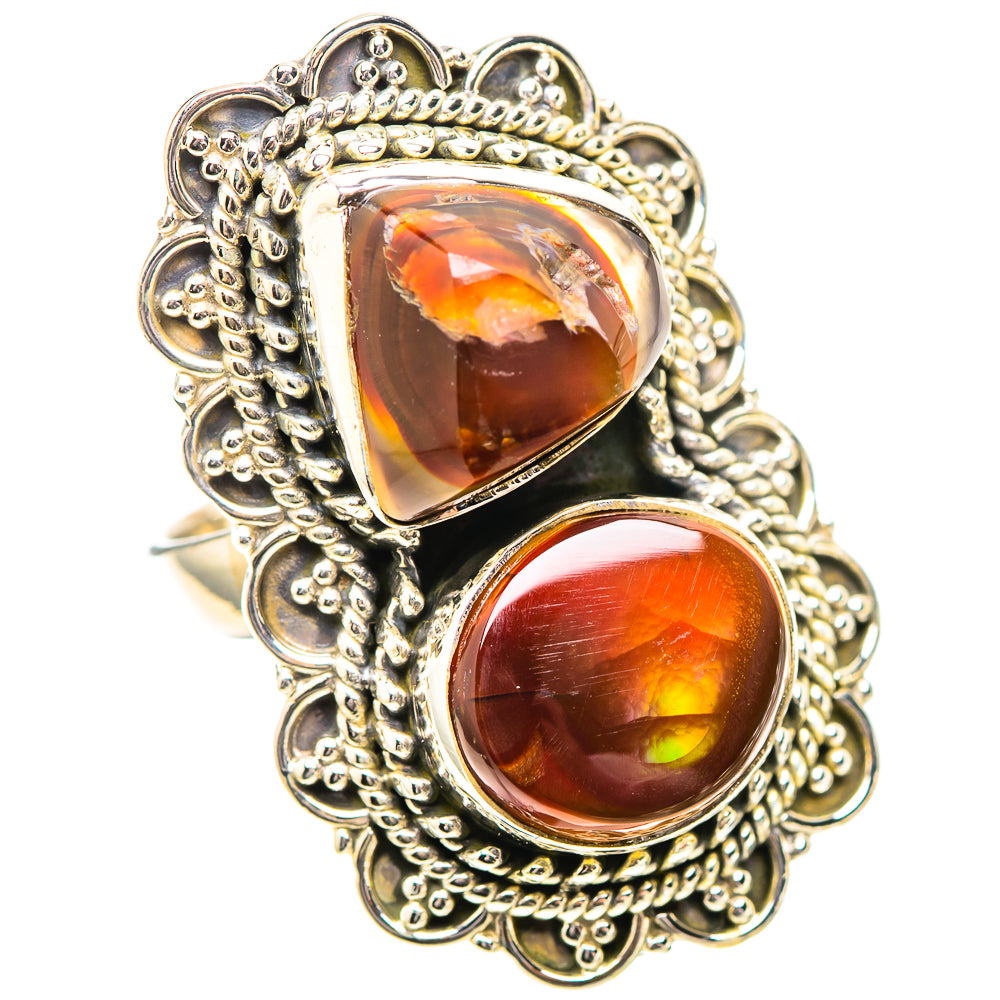 Large Mexican Fire Agate 925 Sterling Silver Ring Size 6.25 (925 Sterling Silver) RING139476