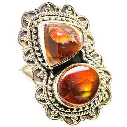 Large Mexican Fire Agate 925 Sterling Silver Ring Size 6.25 (925 Sterling Silver) RING139476