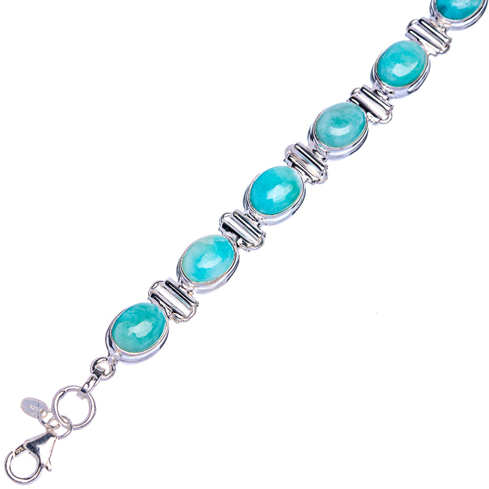 Larimar Bracelets 6 3/4 To 8 1/8" (925 Sterling Silver) B90325