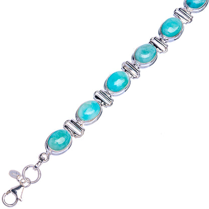 Larimar Bracelets 6 3/4 To 8 1/8" (925 Sterling Silver) B90325