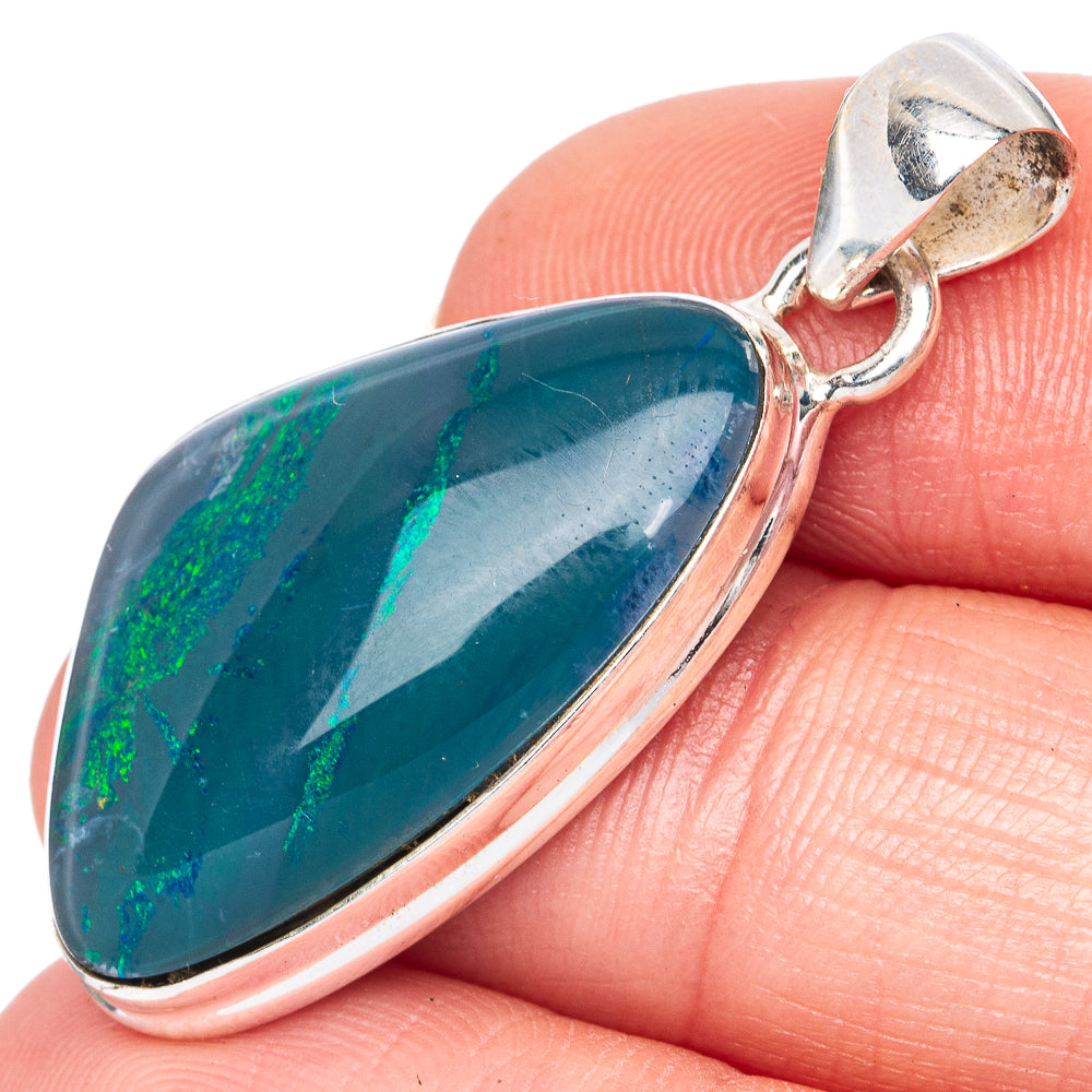 Rare Triplet Opal Pendant 1 1/2" (925 Sterling Silver) P41395