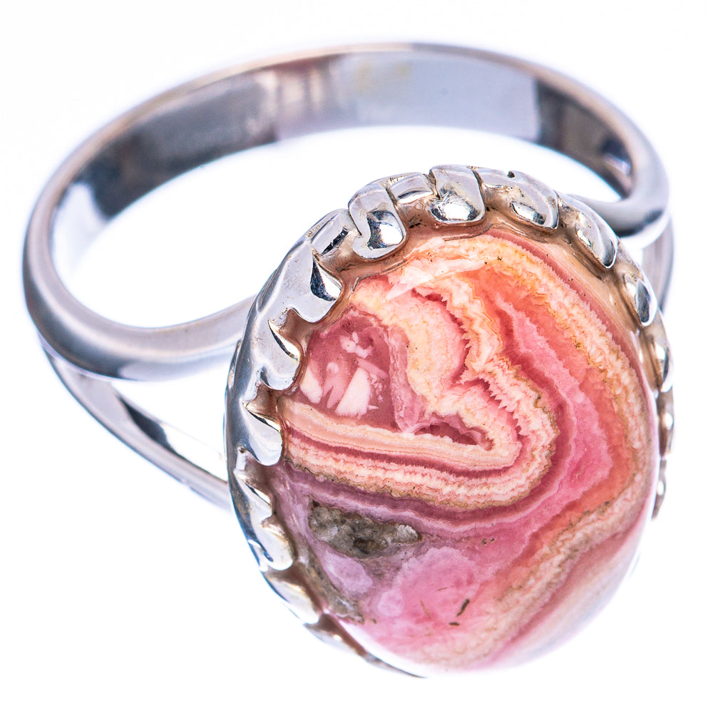 Rhodochrosite Ring Size 7.5 (925 Sterling Silver) R1922