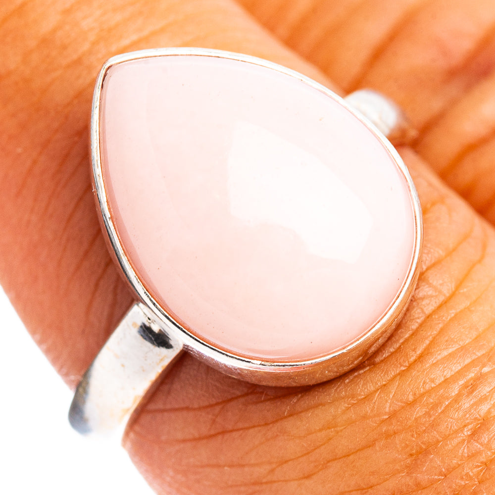 Pink Opal Ring Size 8 (.925 Sterling Silver)