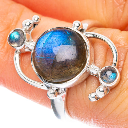 Premium Labradorite 925 Sterling Silver Ring Size 5.75 Ana Co R3622