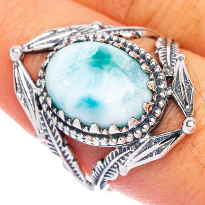 Larimar Ring Size 9 (925 Sterling Silver) R144385