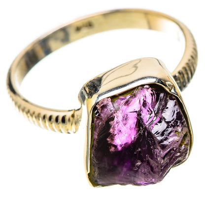 Rough Amethyst Dainty Ring Size 8 (925 Sterling Silver) RING138192