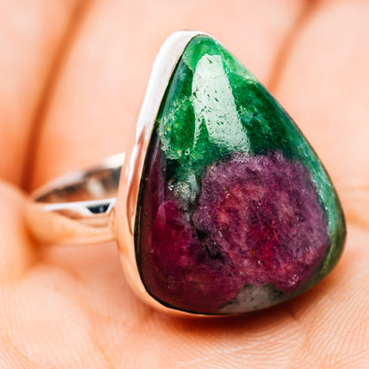 Fire Ruby Zoisite Ring Size 8 (.925 Sterling Silver)