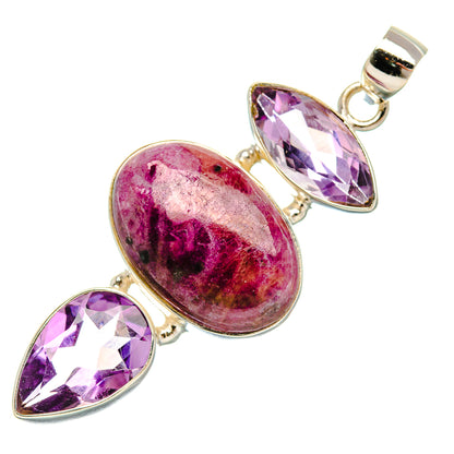 Ruby, Amethyst Pendant 2 1/8" (925 Sterling Silver) PD37888