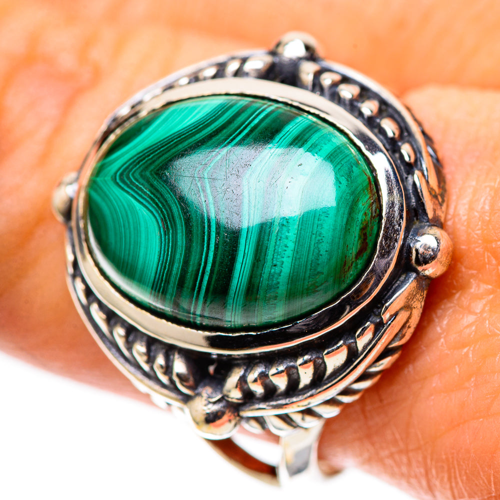 Malachite 925 Sterling Silver Ring Size 9.25 (925 Sterling Silver) RING139533