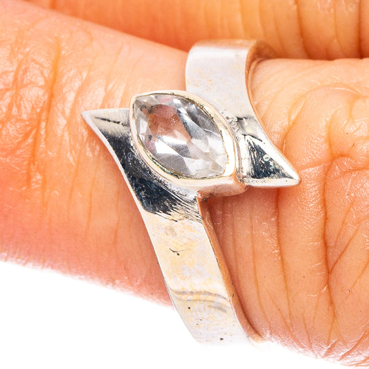 White Quartz 925 Sterling Silver Ring Size 6.5 (925 Sterling Silver) R6320