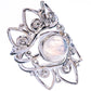 Premium Rainbow Moonstone Ring Size 6.5 (925 Sterling Silver) R3644