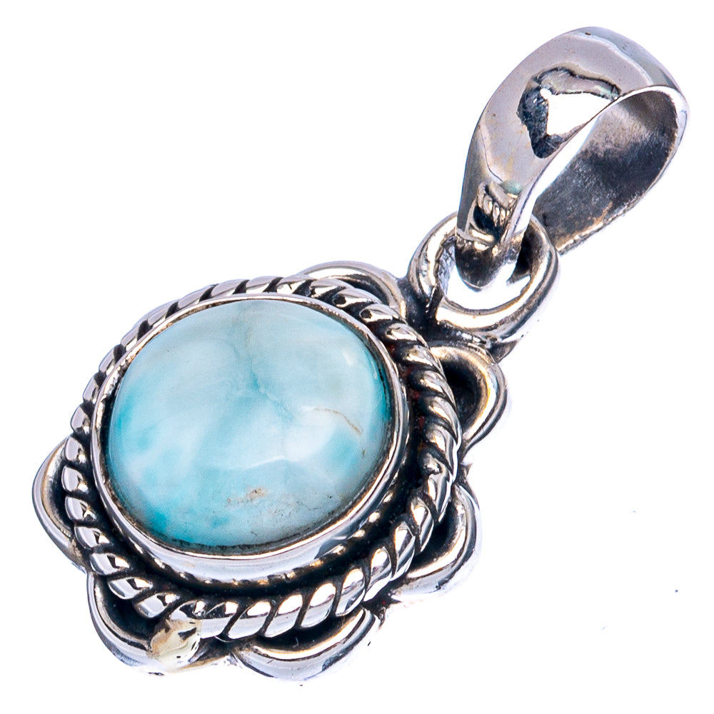 Larimar Dainty Pendants 7/8" (925 Sterling Silver) P42248