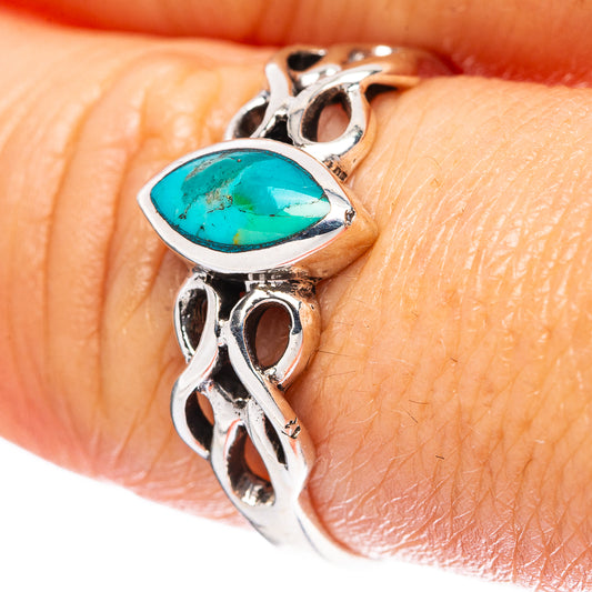Rare Arizona Turquoise Ring Size 8.75 (925 Sterling Silver) R4457