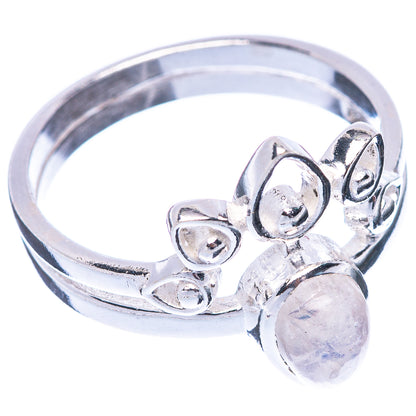 Rainbow Moonstone Ring Size 7.75 (925 Sterling Silver) R5512