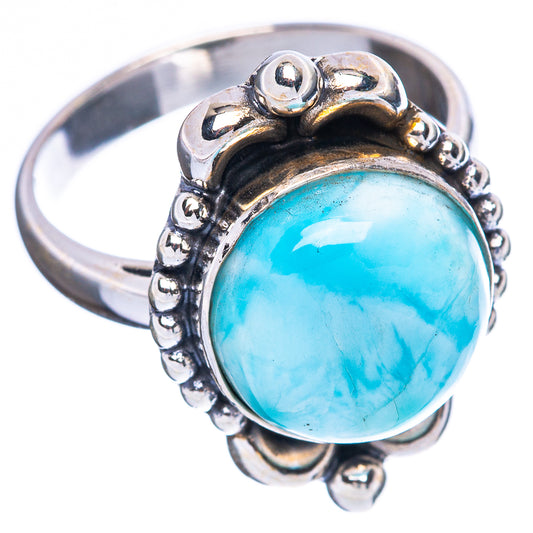 Larimar Ring Size 7.25 (925 Sterling Silver) R4497